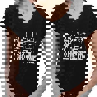 Mens The Twinfather Funny Father Of Twins Dad Gift Tshirt Women V-Neck T-Shirt - Monsterry