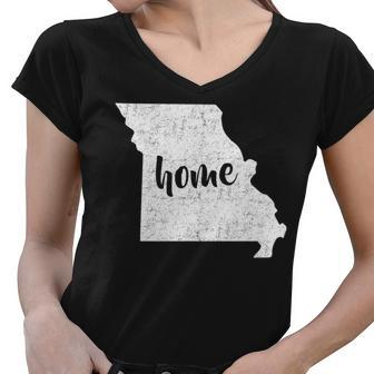 Missouri Home State Women V-Neck T-Shirt - Monsterry UK