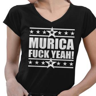Murica FCk Yeah Women V-Neck T-Shirt - Monsterry AU