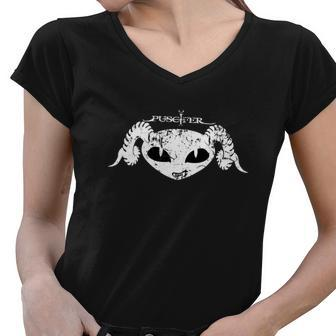 New Puscifer Retro Pattern Tshirt Women V-Neck T-Shirt - Monsterry CA