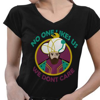 No One Likes Us We Dont Care Philadelphia Tshirt Women V-Neck T-Shirt - Monsterry DE