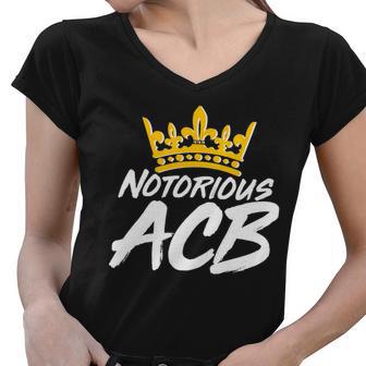 Notorious Acb Crown Amy Coney Barrett Women V-Neck T-Shirt - Monsterry UK