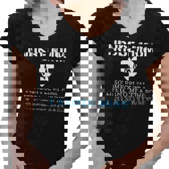 Nurse Mom Some People Wait A Lifetime To Meet A He Women V-Neck T-Shirt - Thegiftio