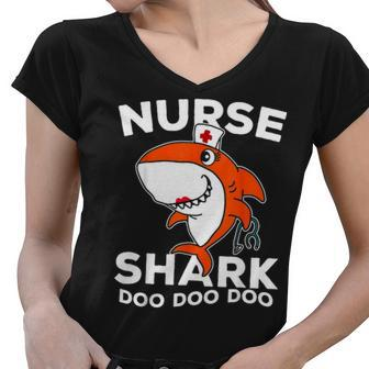 Nurse Shark Mother S Day Hospital Doctor M V2 Women V-Neck T-Shirt - Thegiftio UK