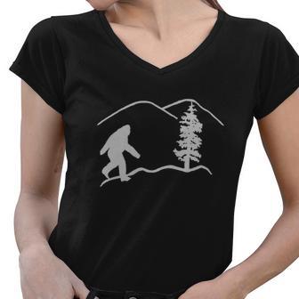 Oregon Bigfoot Women V-Neck T-Shirt - Monsterry UK