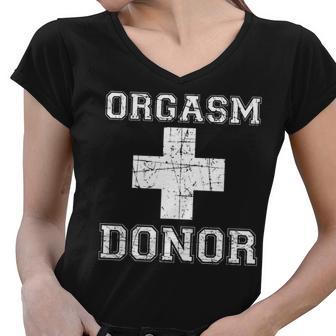 Orgasm Donor Tshirt Women V-Neck T-Shirt - Monsterry AU