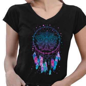 Pastel Dream Catcher Women V-Neck T-Shirt - Monsterry DE