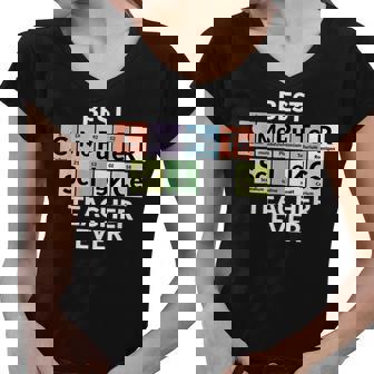 Periodic Table - Best Computer Science Teacher Ever Women V-Neck T-Shirt - Thegiftio