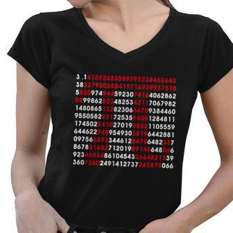 Pi Day Merch Pi Day Math Jokes Women V-Neck T-Shirt - Monsterry