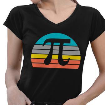 Pi Day Vintage Tshirt Women V-Neck T-Shirt - Monsterry UK