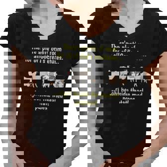 Plenty Of Room For All Of Gods Creatures Women V-Neck T-Shirt - Thegiftio