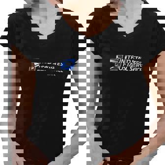 Postal T United States Service V2 Women V-Neck T-Shirt - Thegiftio