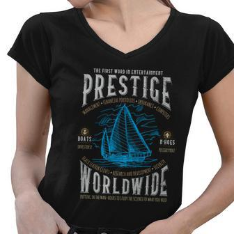 Prestige Worldwide Funny Step Brothers Boats Graphic Funny Gift Women V-Neck T-Shirt - Monsterry UK