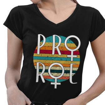 Pro Choice Defend Roe V Wade 1973 Reproductive Rights Tshirt Women V-Neck T-Shirt - Monsterry