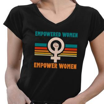 Pro Choice Empowered Women Empower Women Women V-Neck T-Shirt - Seseable