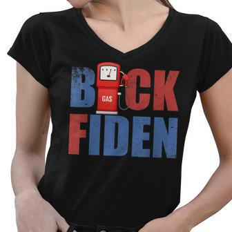 Puck Fiden Anti Joe Biden I Did That Gas Pump Gas Prices Women V-Neck T-Shirt - Thegiftio UK