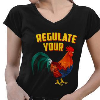 Regulate Your DIck Pro Choice Feminist Womenns Rights Women V-Neck T-Shirt - Monsterry DE