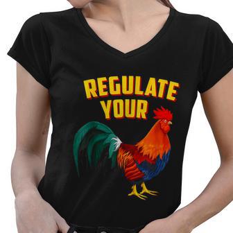 Regulate Your DIck Pro Choice Feminist Womenns Rights Women V-Neck T-Shirt - Monsterry AU