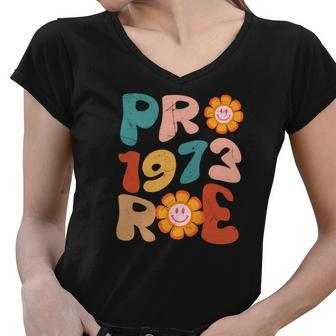 Reproductive Rights Pro Choice Pro 1973 Roe Women V-Neck T-Shirt - Seseable