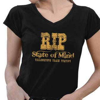 Rip State Of Mind Tshirt Women V-Neck T-Shirt - Monsterry
