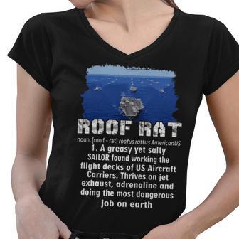 Roof Rat Women V-Neck T-Shirt - Monsterry CA