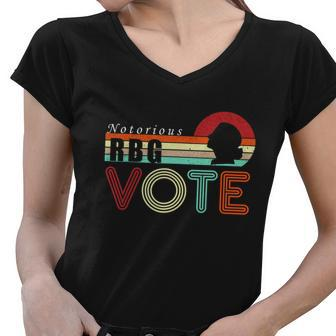 Ruth Bader Ginsburg Notorious Rbg Vote Women V-Neck T-Shirt - Monsterry UK