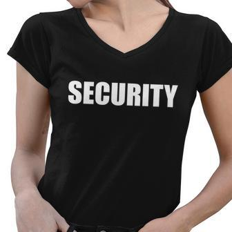 Security Tshirt Women V-Neck T-Shirt - Monsterry AU