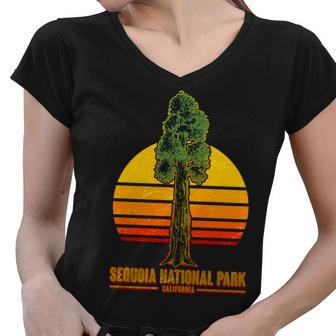 Sequoia National Park California Women V-Neck T-Shirt - Monsterry CA