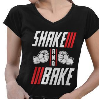 Shake And Bake Women V-Neck T-Shirt - Monsterry CA