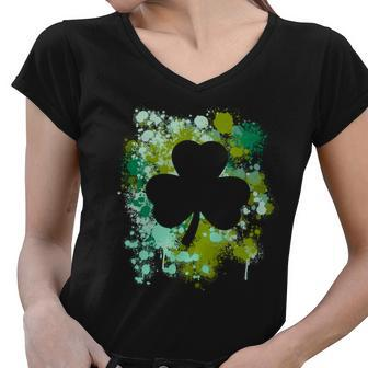 Shamrock | St Patricks Day Tshirt Women V-Neck T-Shirt - Monsterry AU