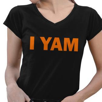 Shes My Sweet Potato I Yam Matching Couples Women V-Neck T-Shirt - Monsterry DE