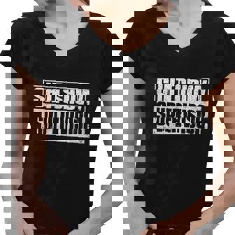 Shitshow Supervisor Funny Supervisor Of The Shitshow Tshirt Women V-Neck T-Shirt - Monsterry