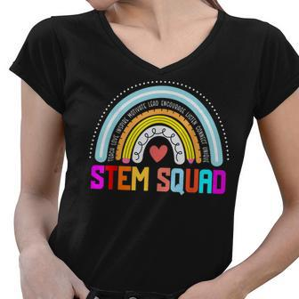 Steminist Stem Teacher Science Technology Engineering Math V2 Women V-Neck T-Shirt - Thegiftio UK