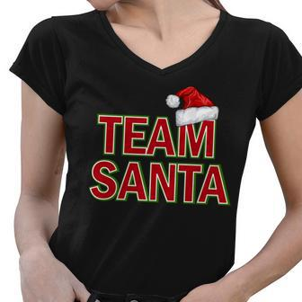 Team Santa Logo Tshirt Women V-Neck T-Shirt - Monsterry AU