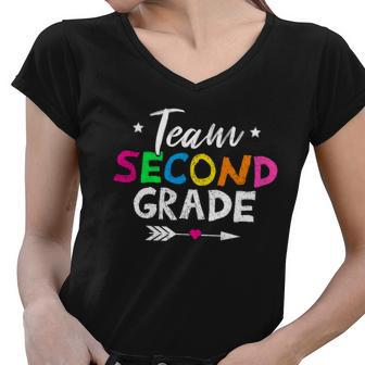 Team Second Grade V2 Women V-Neck T-Shirt - Monsterry UK