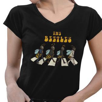 The Beetles Parody Tshirt Women V-Neck T-Shirt - Monsterry UK