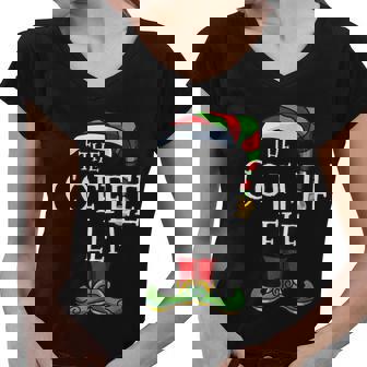 The Coffee Elf Family Matching Christmas Group Pajama Women V-Neck T-Shirt - Thegiftio