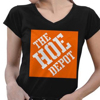 The Hoe Depot Women V-Neck T-Shirt - Monsterry DE