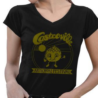 The Original Castroville Artichoke Festival Tshirt Women V-Neck T-Shirt - Monsterry DE