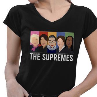 The Supremes Ketanji Brown Jackson Rbg Sotomayor Cute Women V-Neck T-Shirt - Monsterry UK