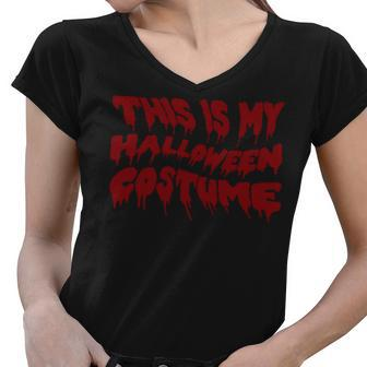 This Is My Costume Halloween Shirts For Kid Adults Sweatshirt Women V-Neck T-Shirt - Thegiftio UK