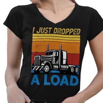 Trucker Trucker Accessories For Truck Driver Diesel Lover Trucker_ V7 Women V-Neck T-Shirt - Seseable