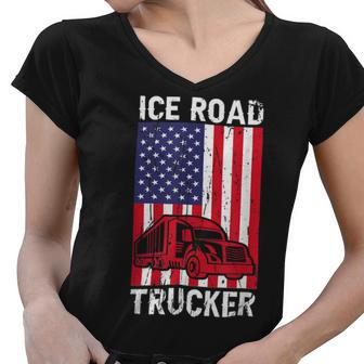 Trucker Trucker Accessories For Truck Driver Motor Lover Trucker _ V9 Women V-Neck T-Shirt - Seseable