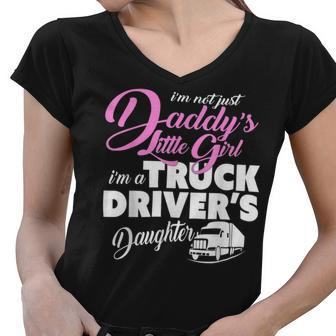 Trucker Trucker Shirts For Children Truck Drivers Daughter T Shirt Women V-Neck T-Shirt - Seseable