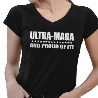 Ultra Maga And Proud Of It V2 Women V-Neck T-Shirt - Monsterry UK