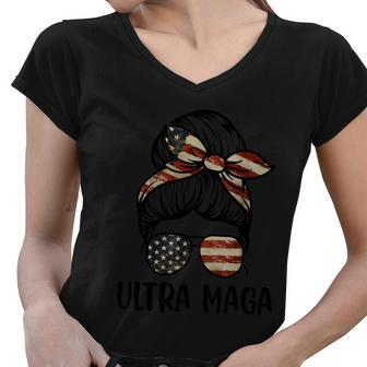 Ultra Maga Tshirt V3 Women V-Neck T-Shirt - Monsterry CA