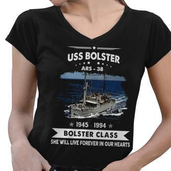Uss Bolster Ars Women V-Neck T-Shirt - Monsterry