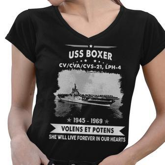 Uss Boxer CvCvaCvs-21 Lph Women V-Neck T-Shirt - Monsterry