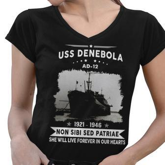 Uss Denebola Ad Women V-Neck T-Shirt - Monsterry