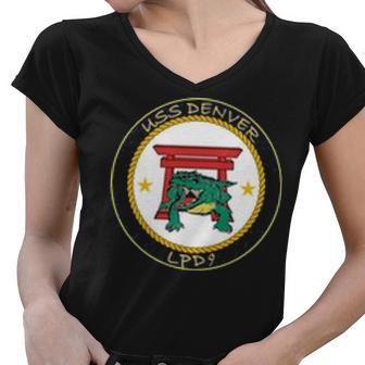 Uss Denver Lpd Women V-Neck T-Shirt - Monsterry AU